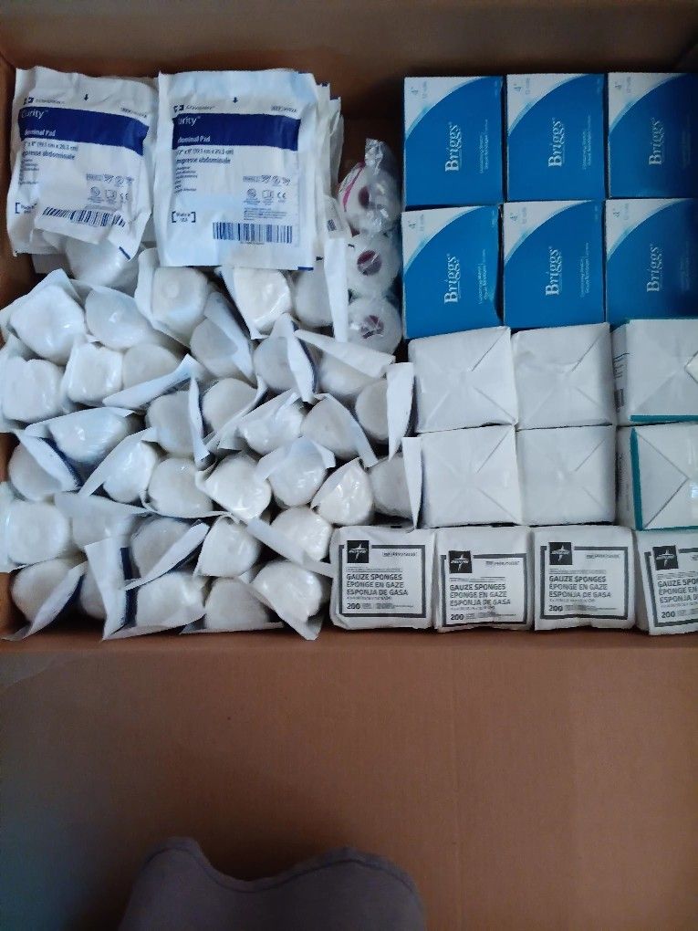 GAUZE SPONGE AND OTHER SUPPLIES