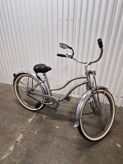 His and hers chrome beach cruisers