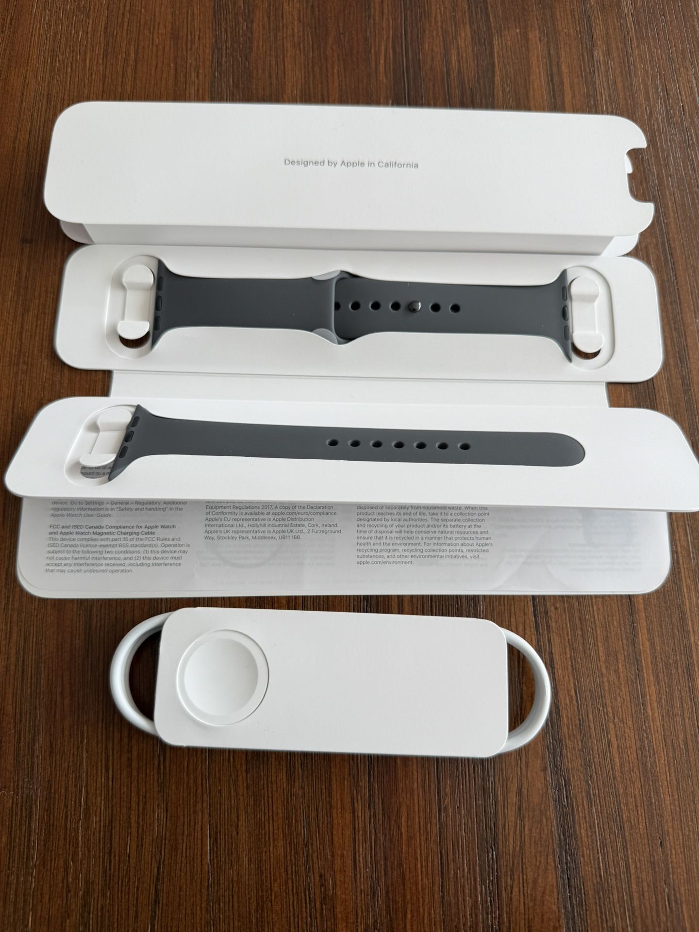 Apple Watch Sport Band 42mm 44mm Black S/M M/L SET strap Original