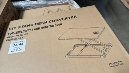 SIT STAND DESK CONVERTER FOR LED/LCD/ TFT AND MONITOR DESK