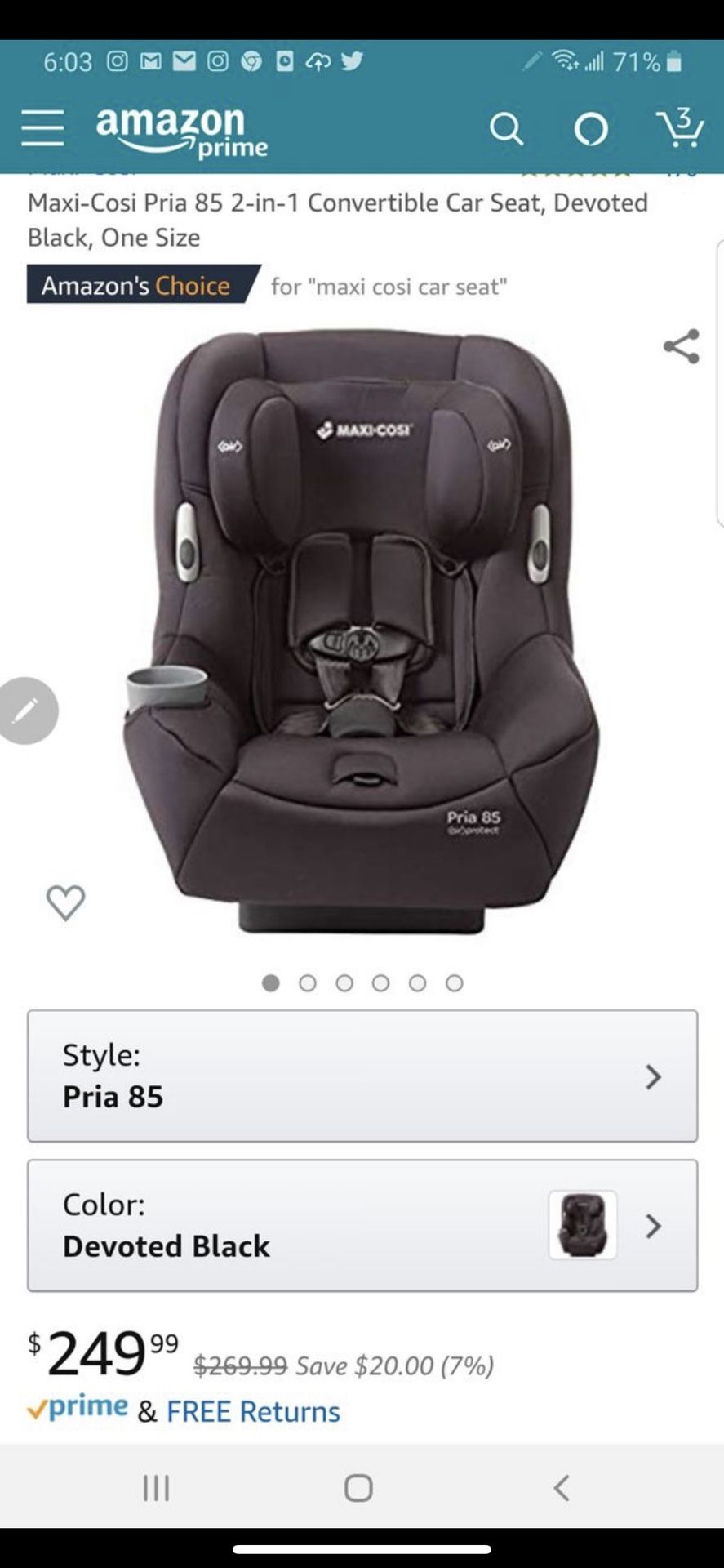 Maxi cosi car seat