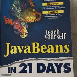 Vintage Computer Book: Teach Yourself JavaBeans In 21 Days