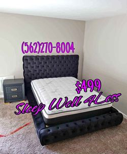 New queen bed