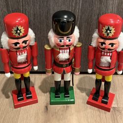 3-10” Nutcrackers Holiday Decor