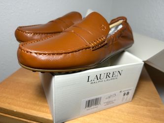 NEW IN BOX Ralph Lauren Women’s Leather Driver loafers size 9
