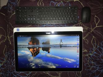 Touch screen dell computer Inspiron 20 3000 series model 3052 white with wireless keyboard and mouse