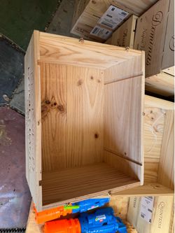 Wood Wine Box NO LID (3 for $10)(13L x 10.5W x 7H)