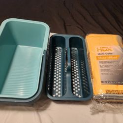 Cleaning Caddy & Towels 