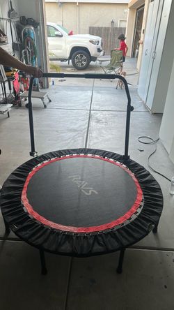 RAVS Mini Rebounder Trampoline with Handle Bar