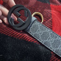 Black Gucci Belt