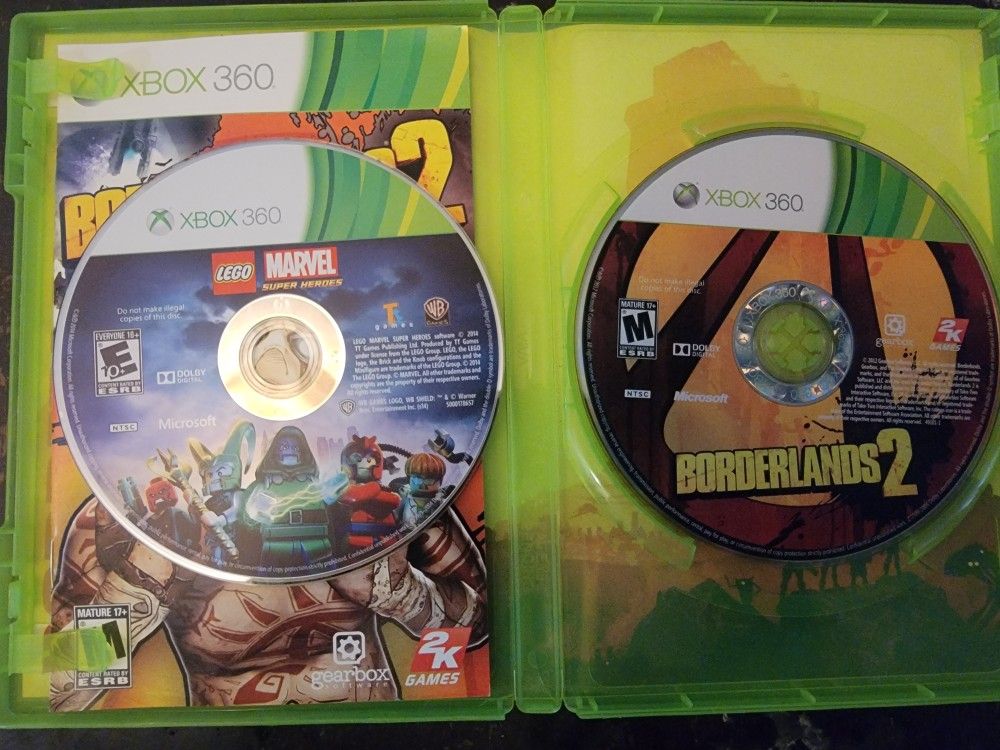 Xbox 360 Games (Borderlands 2 & Lego Avengers)