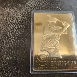 Ken Griffey JR. BASEBALL CARD IN GOLD