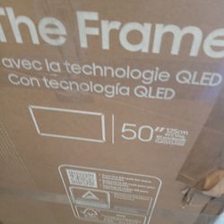SAMSUNG 50" INCH QLED 4K LS03F THE FRAME TV.