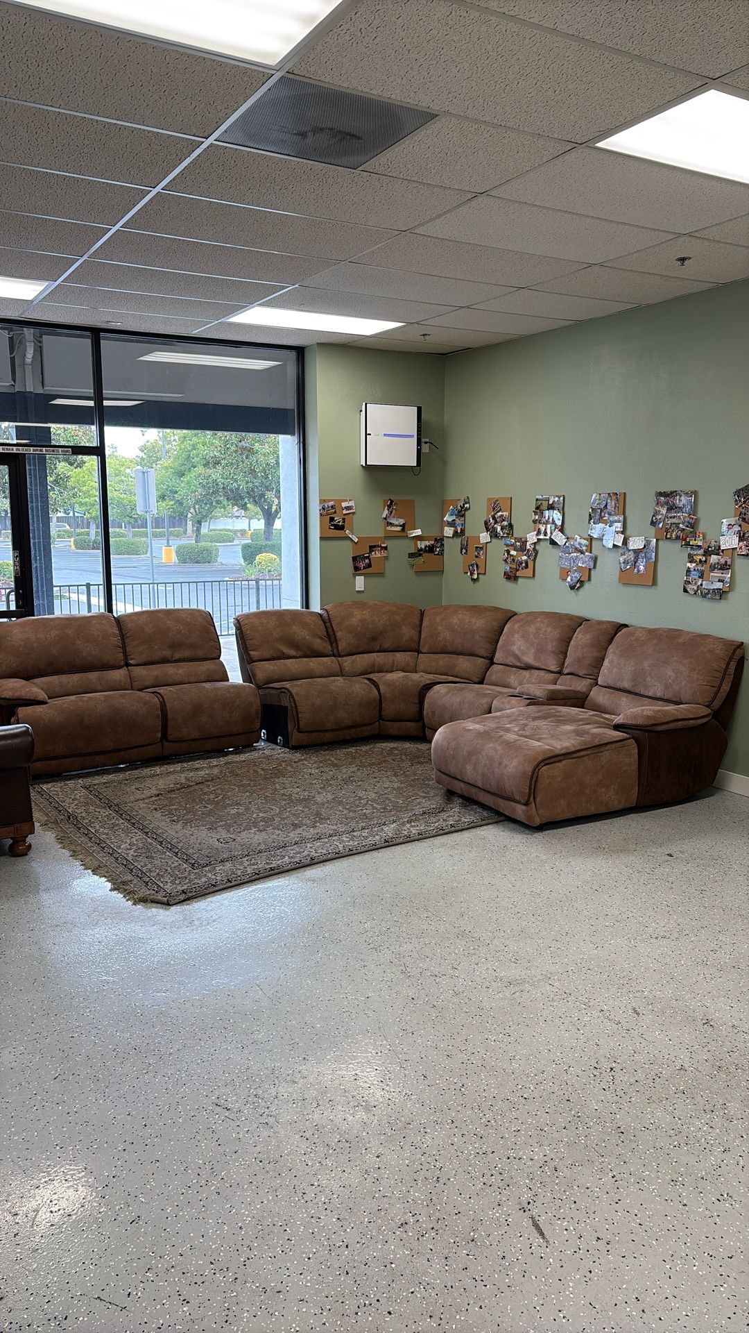 Large Sectional Reclining Couch- FREE