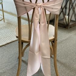 100 Blush Satin Sashes 