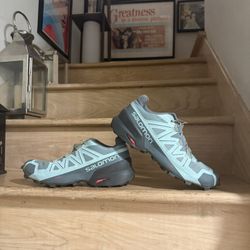 Save $60 - Salomon Speed Cross 5 Trail Running & Hiking Shoes, Mint Green, Men’s 9.5US
