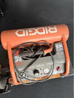 RIDGID Air Compressor + Roofing Nailer Combo — As-Is
