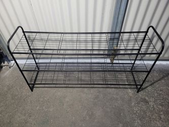Long Shoe Rack With 3 Shelves