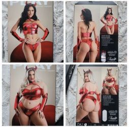 Fantasy Lingerie Red sexy devil costume New