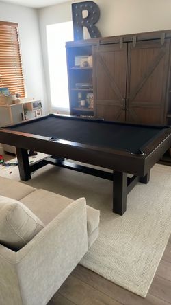 Practically brand new 7 ft pool table