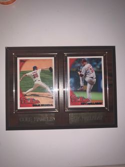 Phillies Baseball Card Plaque 