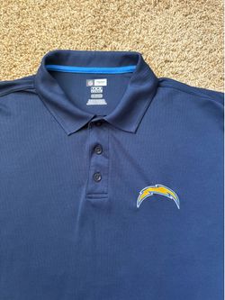 NFL Los Angeles Chargers Team Apparel TX3 Cool Performance Polo Shirt Size XL