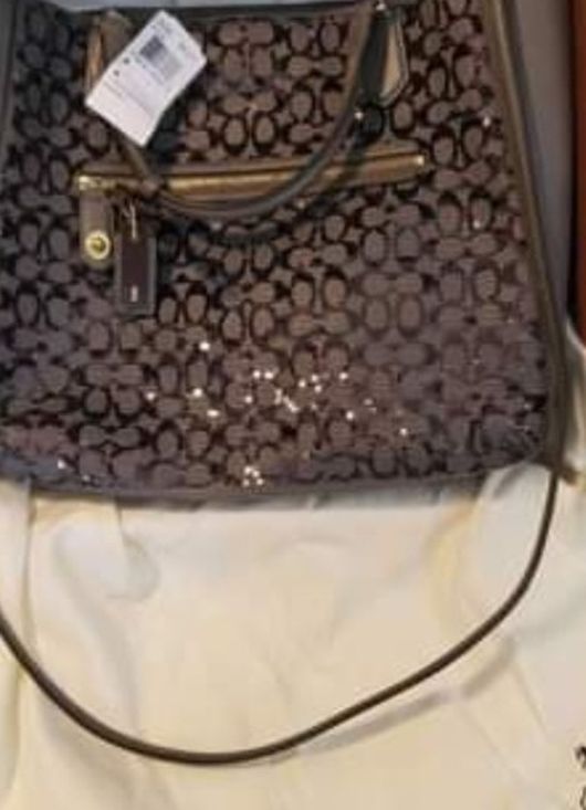 New Coach Shoulder bag Limited Edition Poppy Sequin Leather Purse