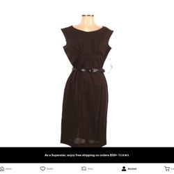 New brown dress size 12