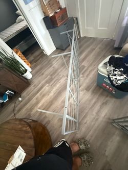 White Metal Wire Shelf or Gate Panel
