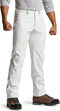 NEW Men Size 2XL Softshell Fleece Lined Winter Insulated Thermal Snow Ski Pants Outdoor Tactical Warm Hiking Pant Water Resistant