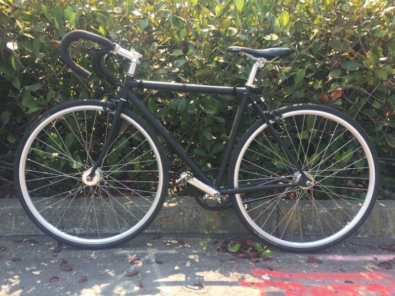 Matte black Mercier kilo tt stripper single speed