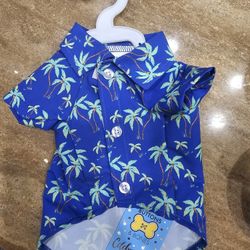 Hawaiian Dog Shirt XS, NWT