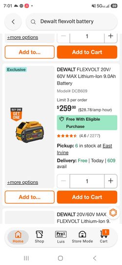 Dewalt battery