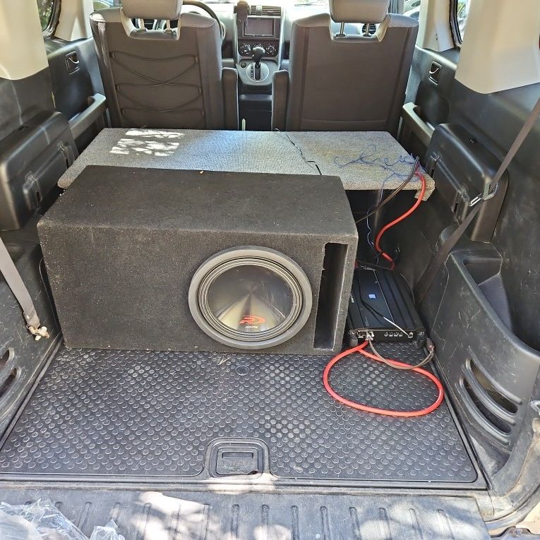 Alpine 12" Sub In Ported Box With 1100w Amp