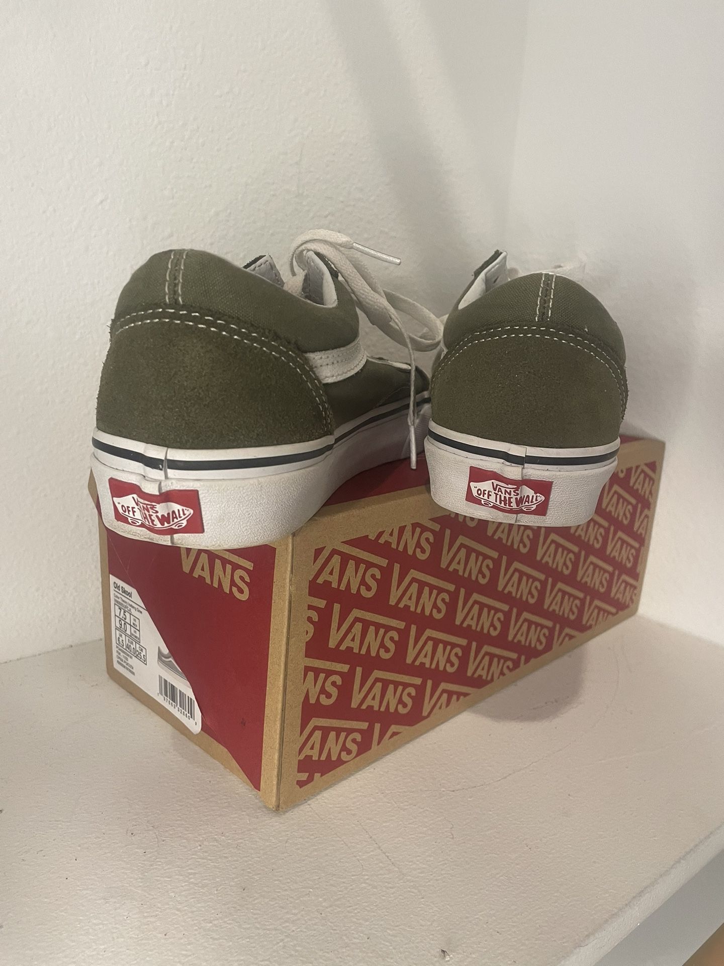 Vans Canvas And Suede Green Size/ 6.5