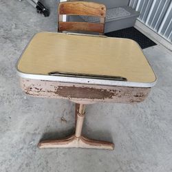 Vintage School Writing Desk 