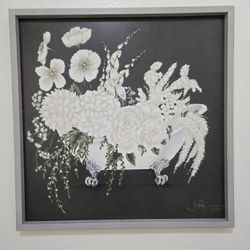 BATHROOM EMBELLISHED CRYSTAL 3 PIECE  WALL ART SET 
