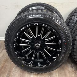 New 20x10 tis wheels wrapped in atturo xt tires 275/55r20