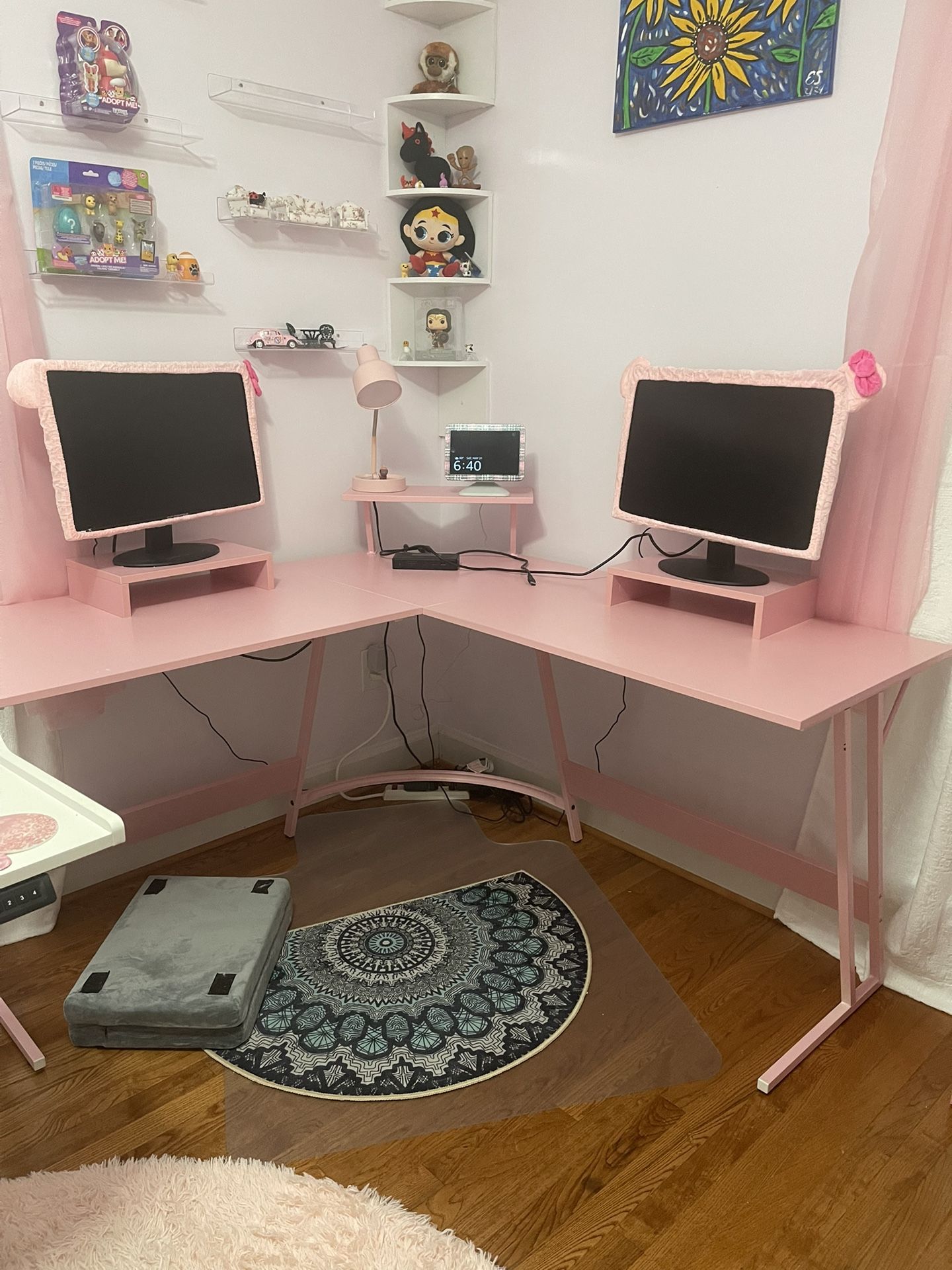 Corner Desk And Book Shelf