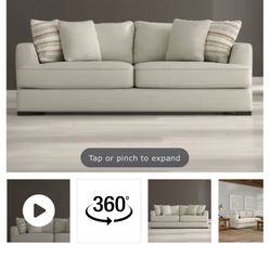 Oversized Sofa Set (2)  With Pullout QUEEN Bed 