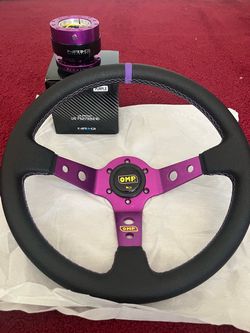OMP Racing Steering Wheel with NRG Quick Release