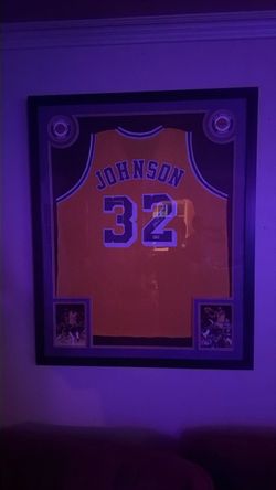 Authenticated signed magic johnson jersey