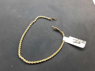 Rope Bracelet - Yellow Gold 14k (.585) 3.1 grams 7 inch