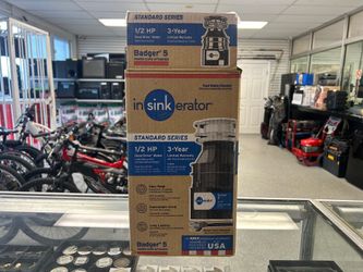 InSinkErator Badger 5 Garbage Disposal with Cord, 1/2 HP - open box