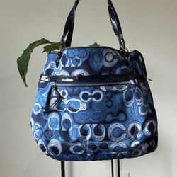 Early 2000s Blue Coach Purse 