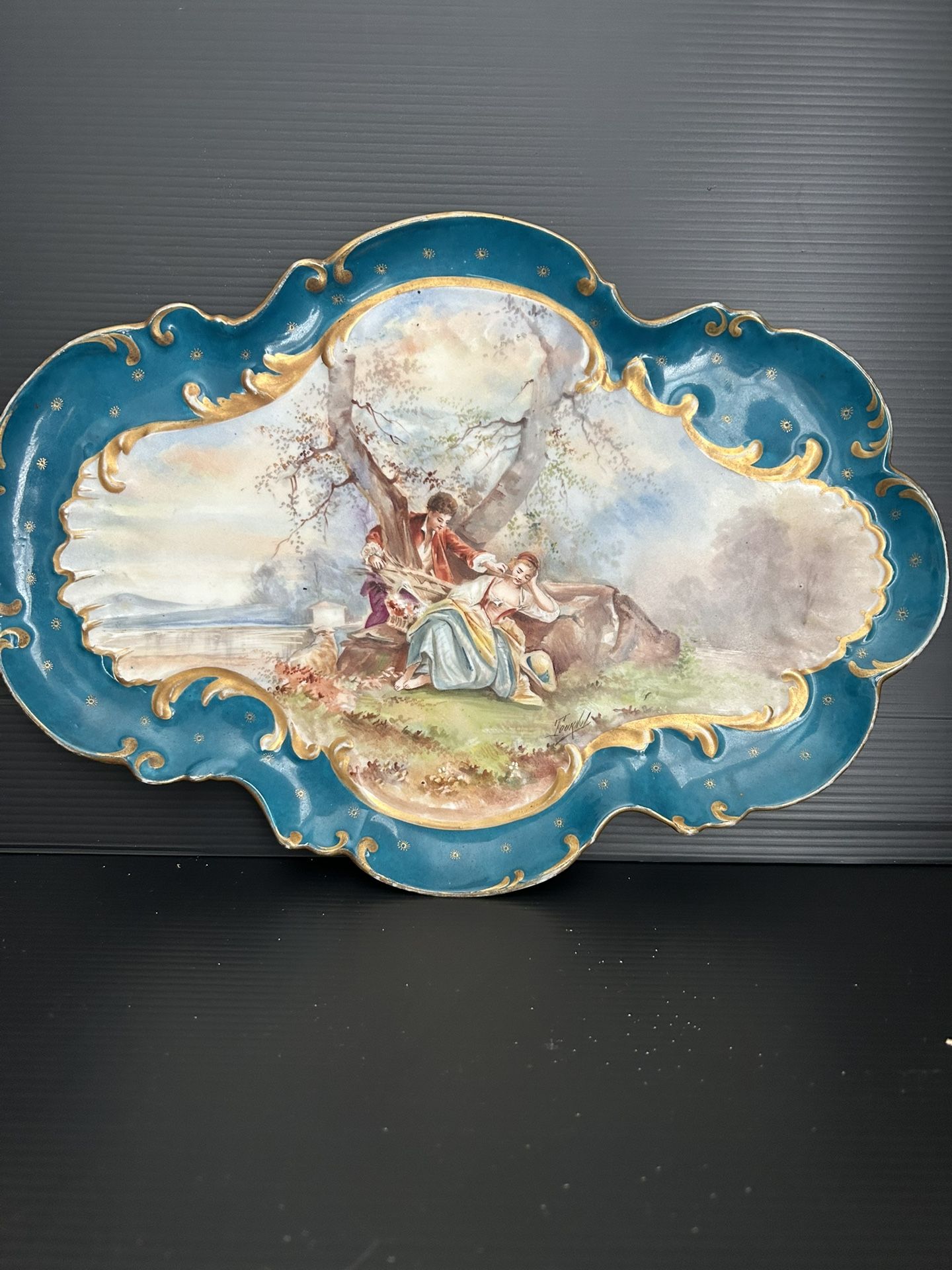 Limoges Victorian Plate