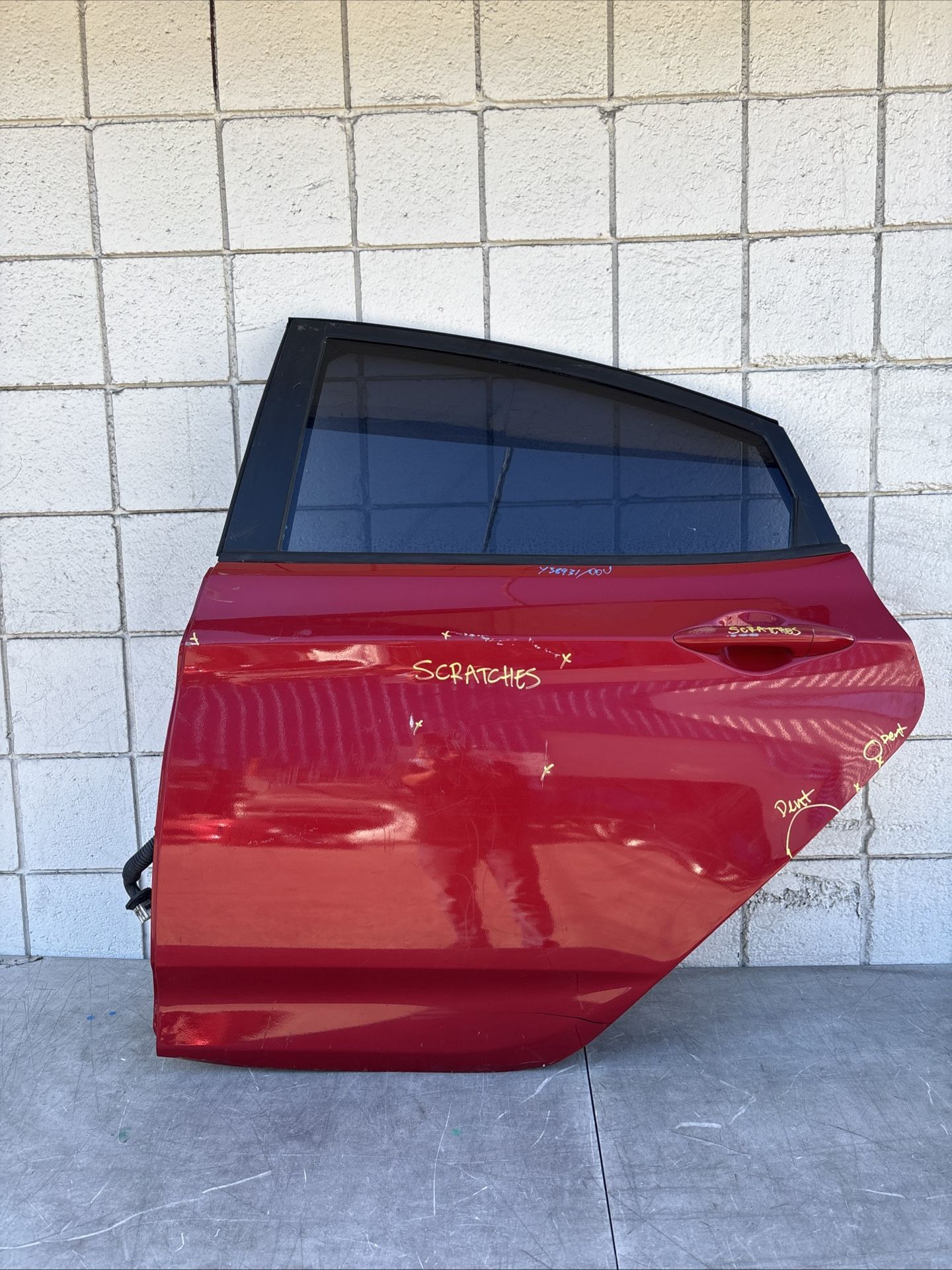 2012 2017 HYUNDAI ACCENT LEFT SIDE REAR DOOR OEM USED #5549