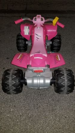 Wheels Atv Barbie Kawasaki Four Wheeler Battery Power Wheels
