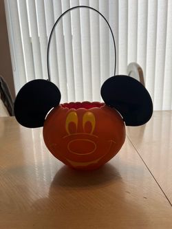 Mickey Mouse Not So Scary Halloween Party Pumpkin Candy Bucket Pail