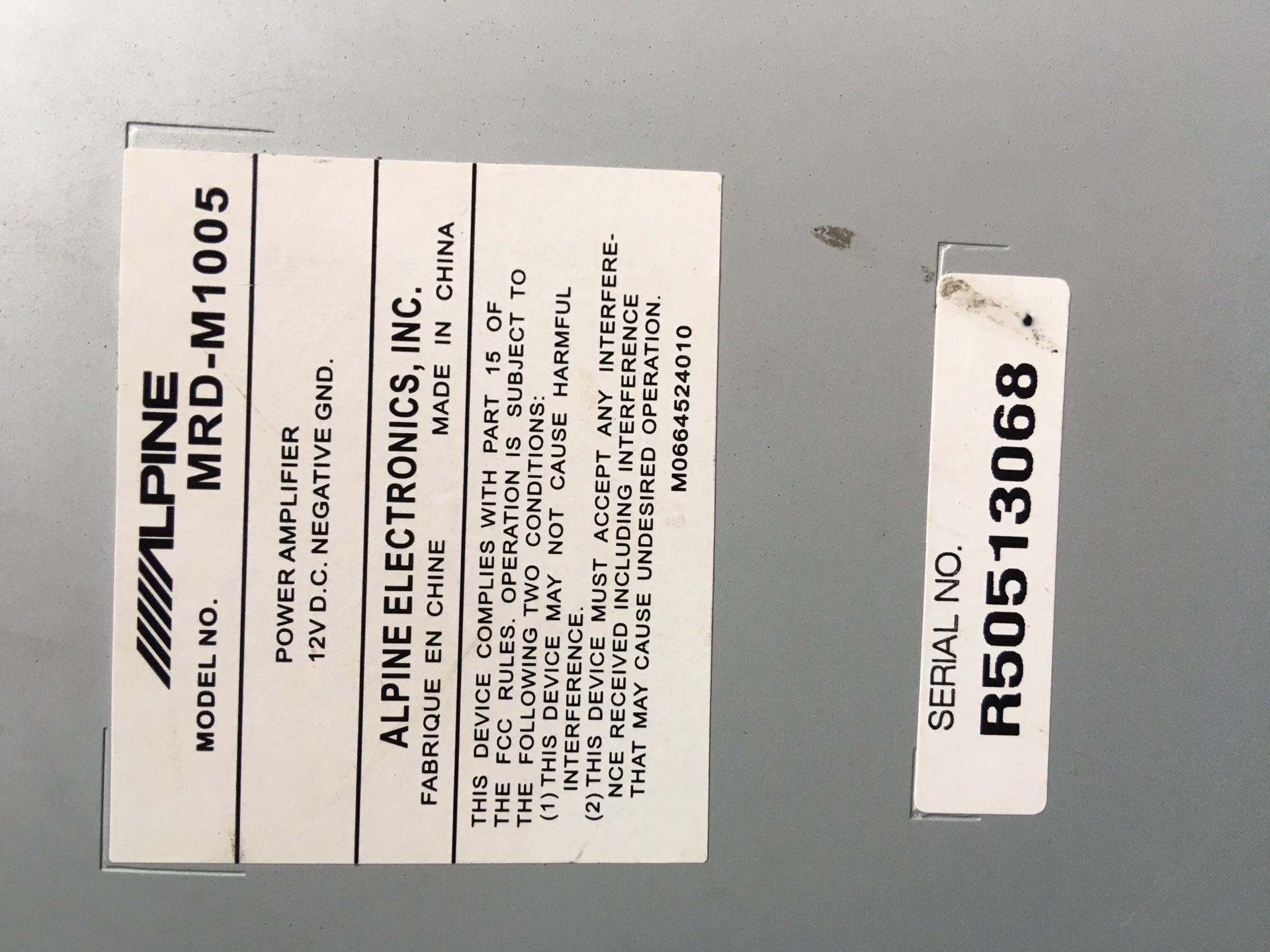 Alpine MRDM1005 3k watt! Car Amplifier for Sale in San Diego, CA OfferUp